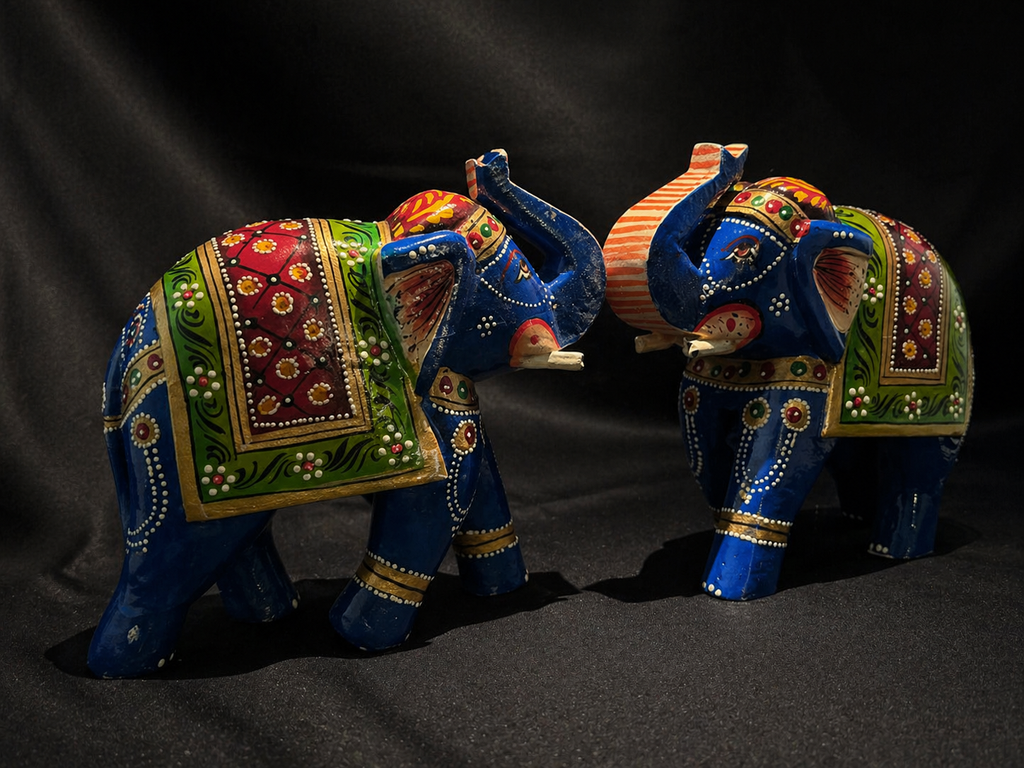 Heritage Twin Elephant Figurines