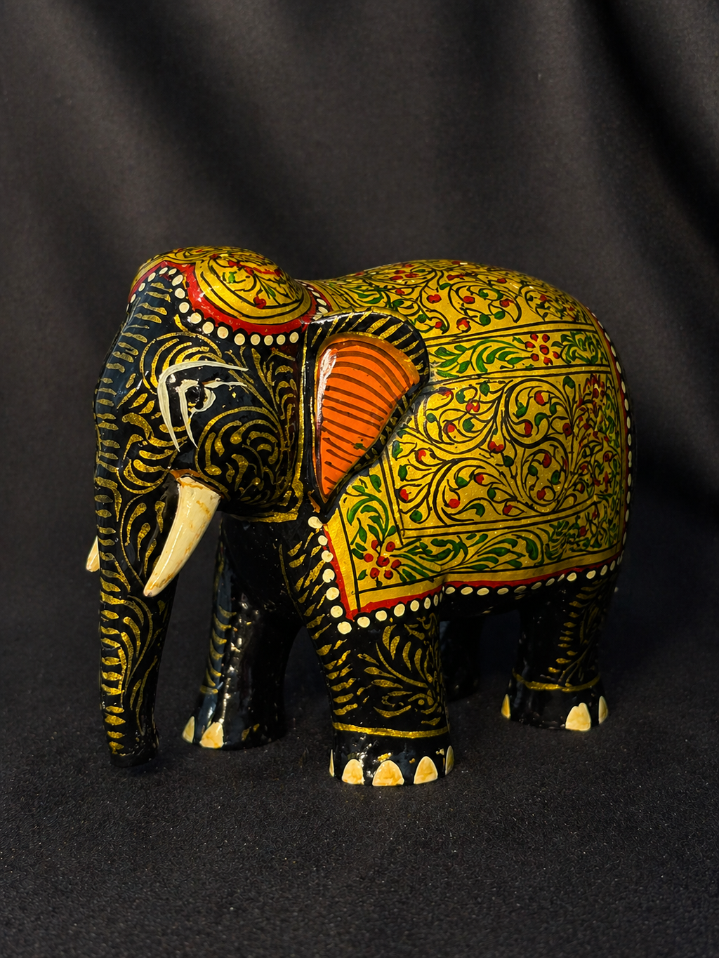 “Royal Artisan Elephant Figurine