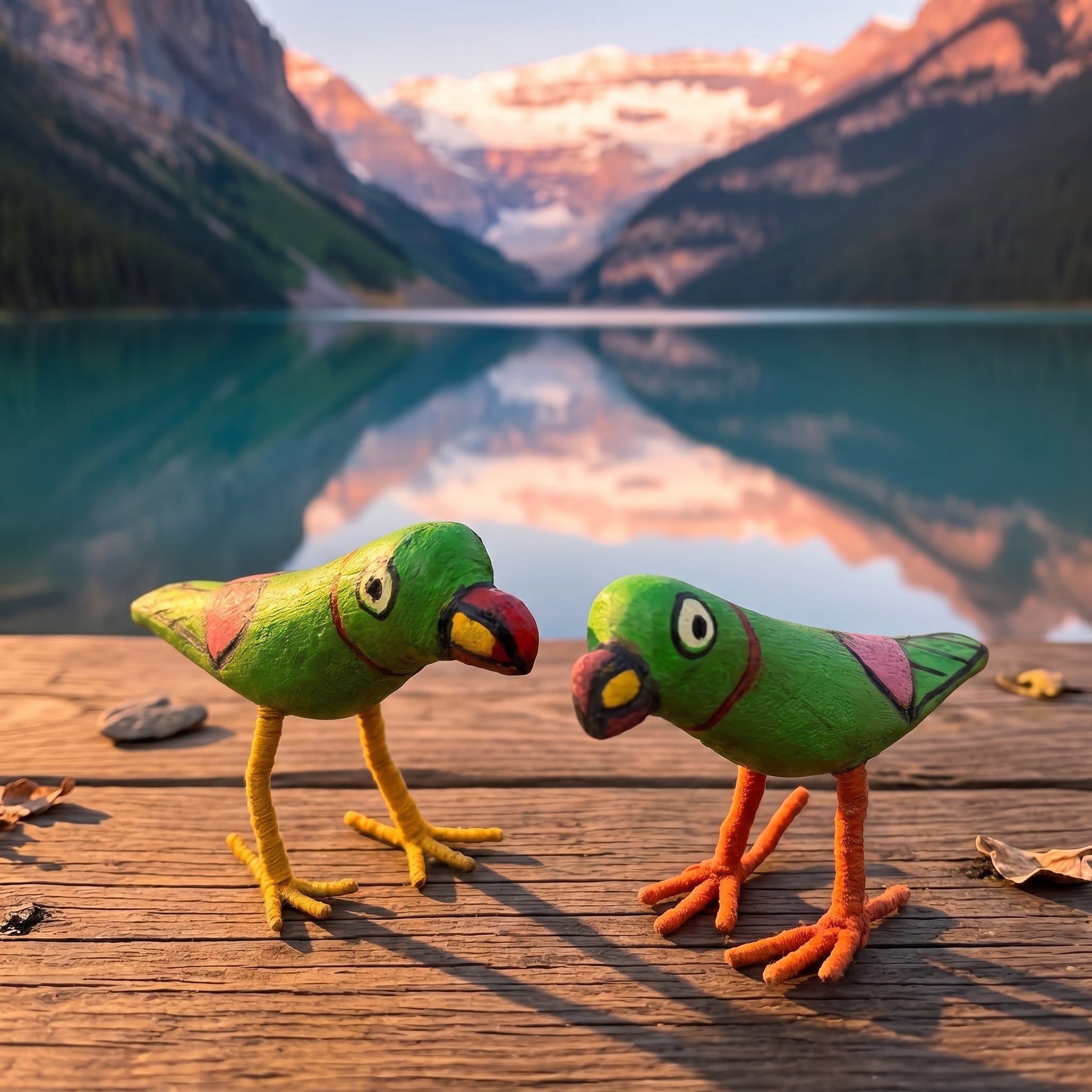 Twin Parrot Delight