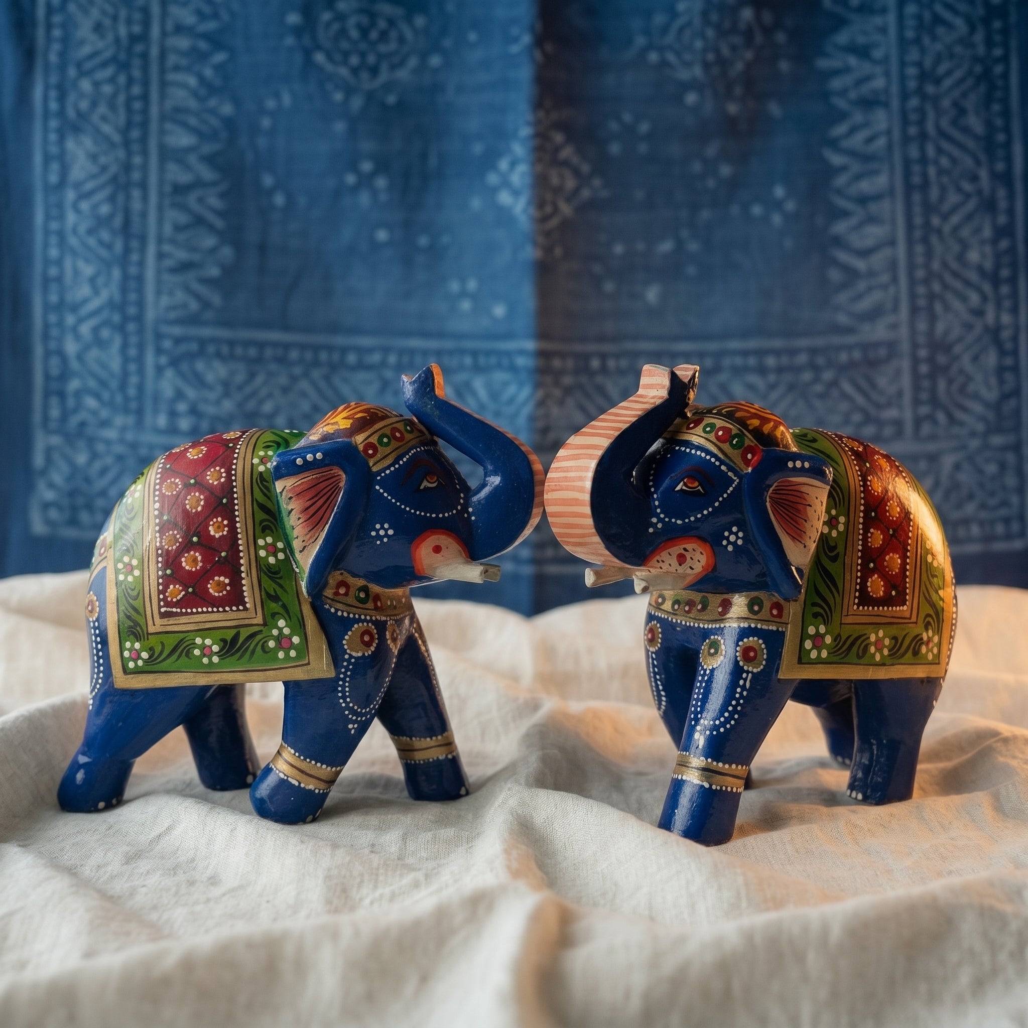 Heritage Twin Elephant Figurines